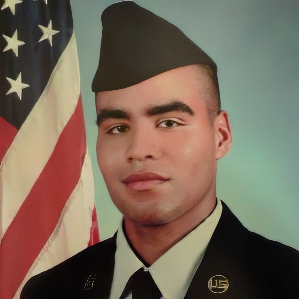 Edwin Hilerio, founder of Friendly Site Crafter, in his U.S. military service portrait